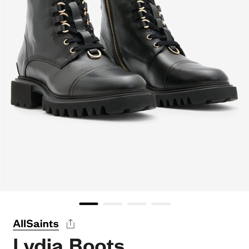 All Saints Black Lydia Boots